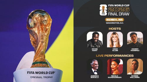 FIFA WORLD CUP MEN Trending Image: FIFA World Cup 2026 Draw: Heidi Klum, Kevin Hart to Co-Host Star-Studded Event