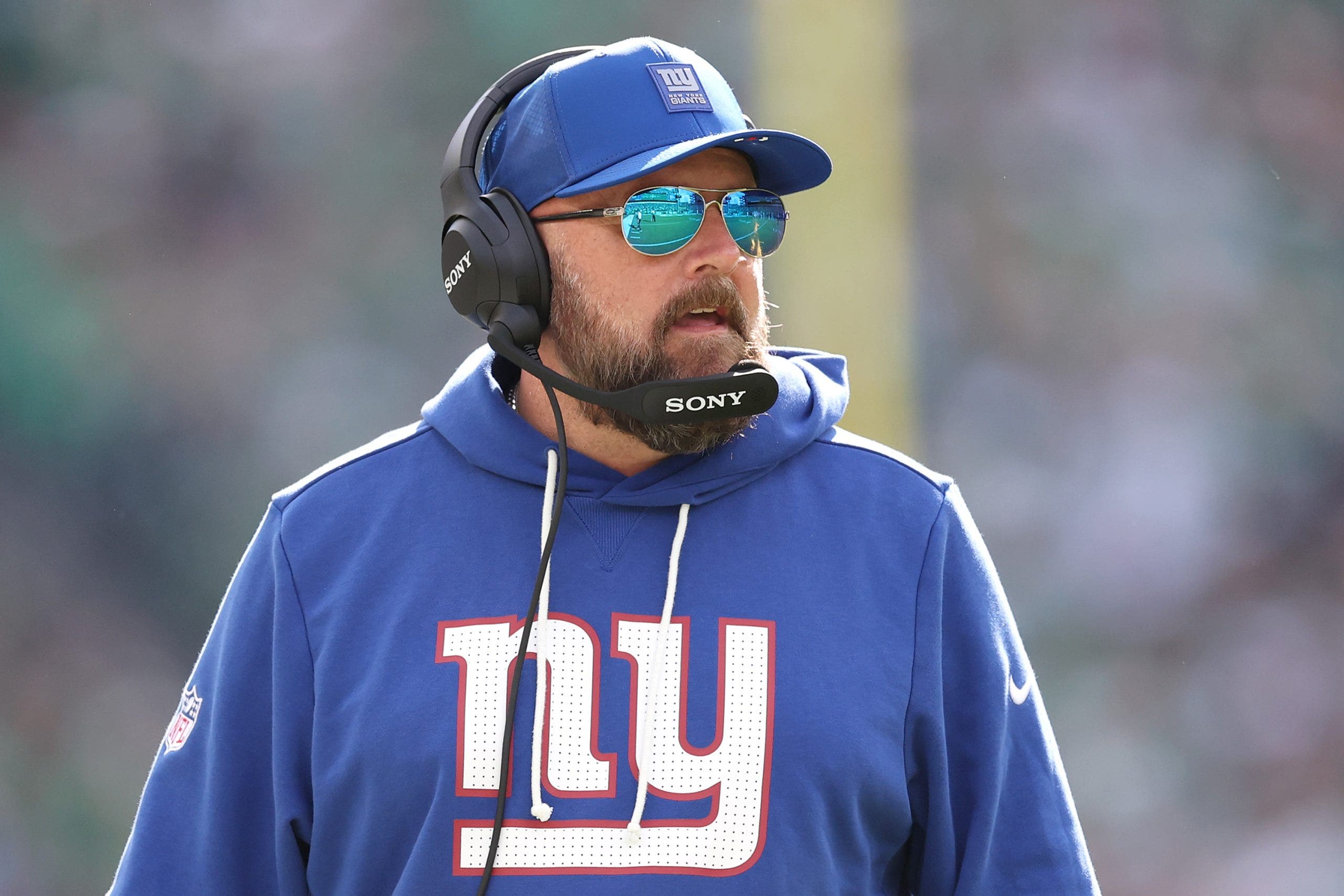 Former Giants head coach Brian Daboll has aemergeds a candidate for the Eagles' offensive coordinator job. (Photo by Ishika Samant/Getty Images)