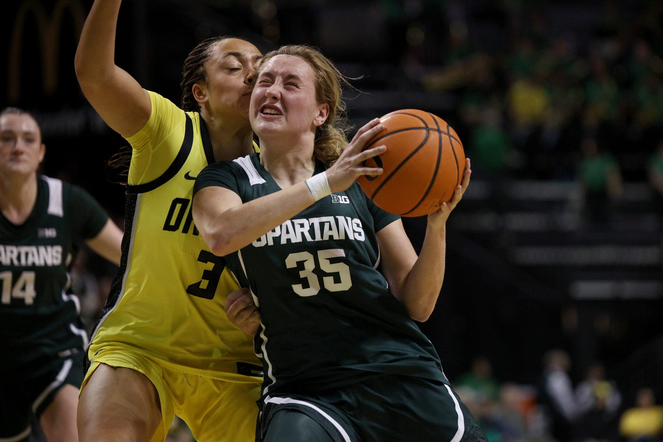 More Quad 1 matchups (and wins) is what the Spartans need to climb in the NET rankings. (Photo by Lydia Ely/Getty Images)