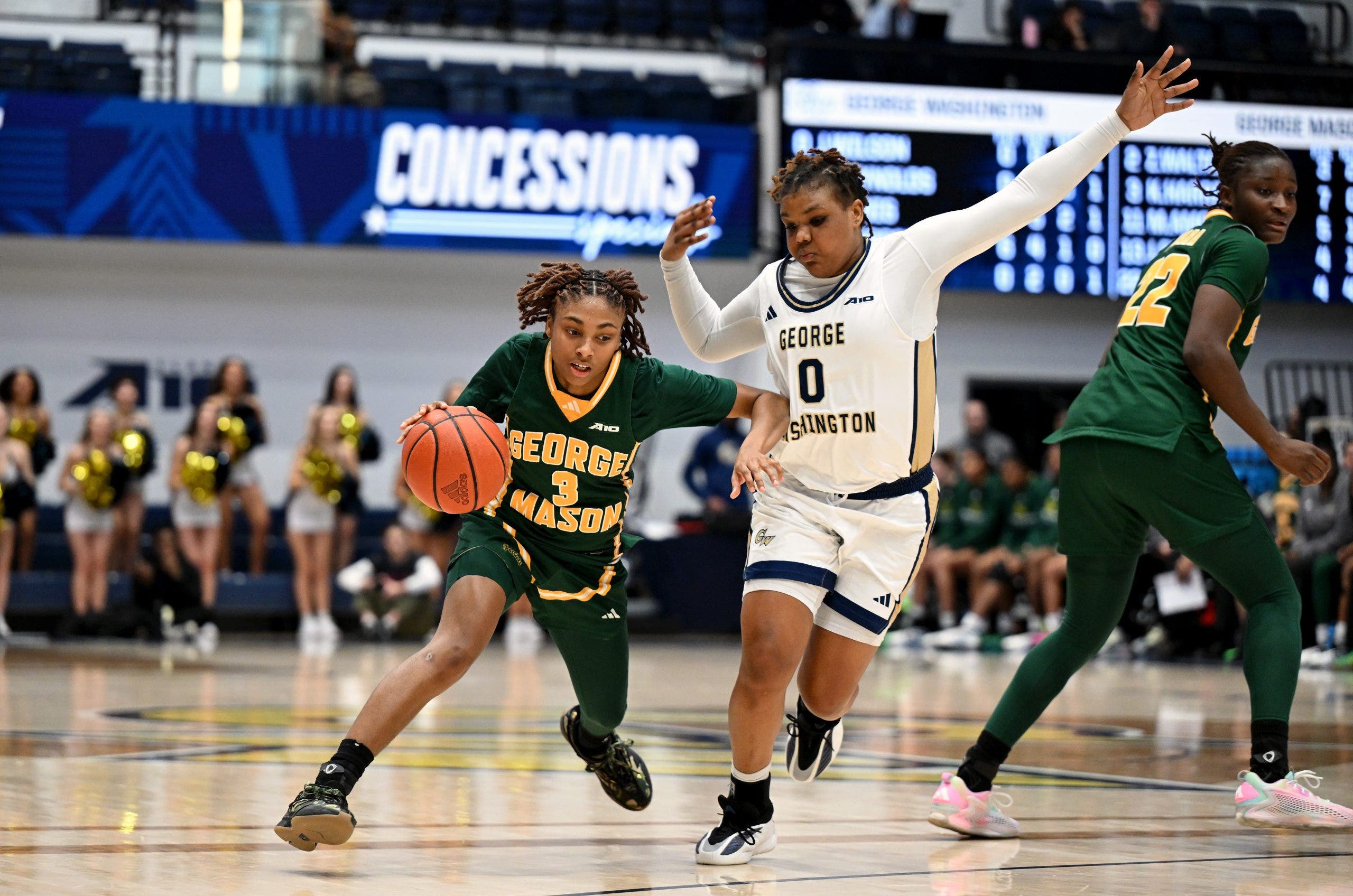 George Mason is still in the bubble despite a loss last week. (Photo by G Fiume/Getty Images)