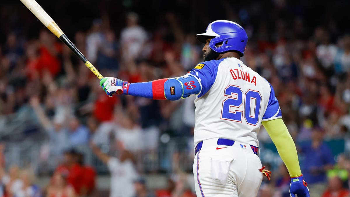 Marcell Ozuna ha bateado 296 jonrones a lo largo de sus 13 años MLB . (Foto de Todd MLB vía Getty Images)