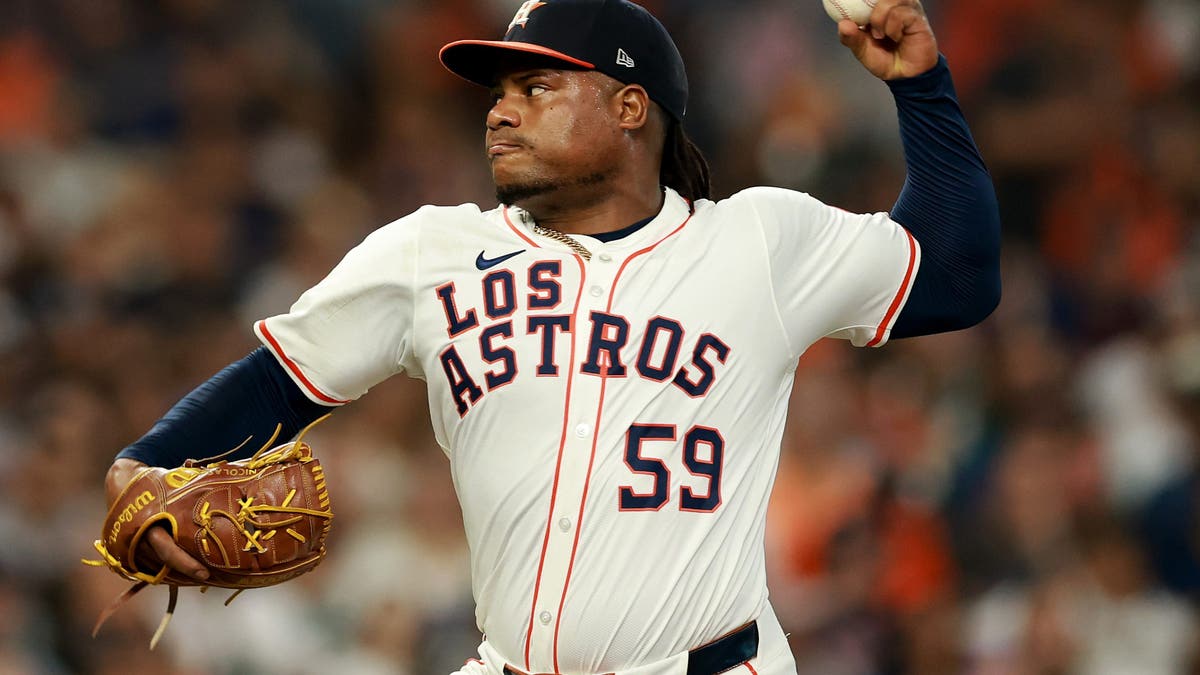 Framber Valdez won the 2022 World Series with the Astros. (Photo by Kenneth Richmond/Getty Images)