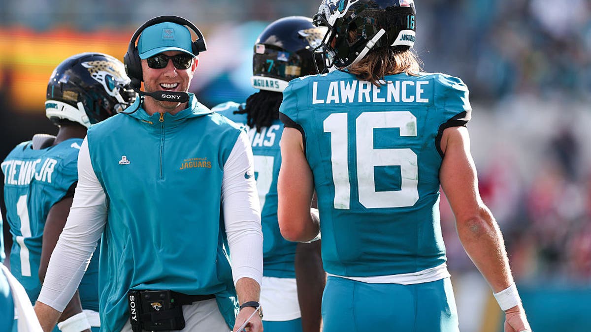 Jacksonville's Liam Coen is one of a few new coaching faces in the playoffs. Will their regular-season turnarounds extend into the postseason? (Photo by Logan Bowles/Getty Images)