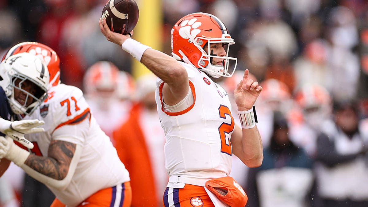 Cade Klubnik didn't have the senior year many expected, but his draft stock could still rise with a strong showing in offseason showcases. (Photo by Evan Bernstein/Getty Images)