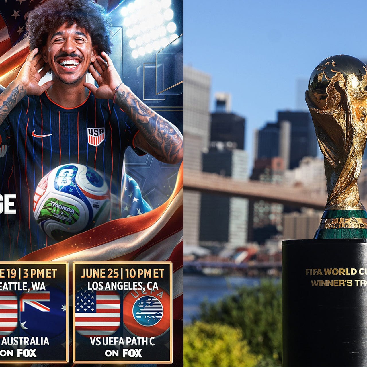 foxsports.com - FIFA World Cup 2026 Broadcast Schedule: Record 70 Matches on FOX; 34 on FS1
