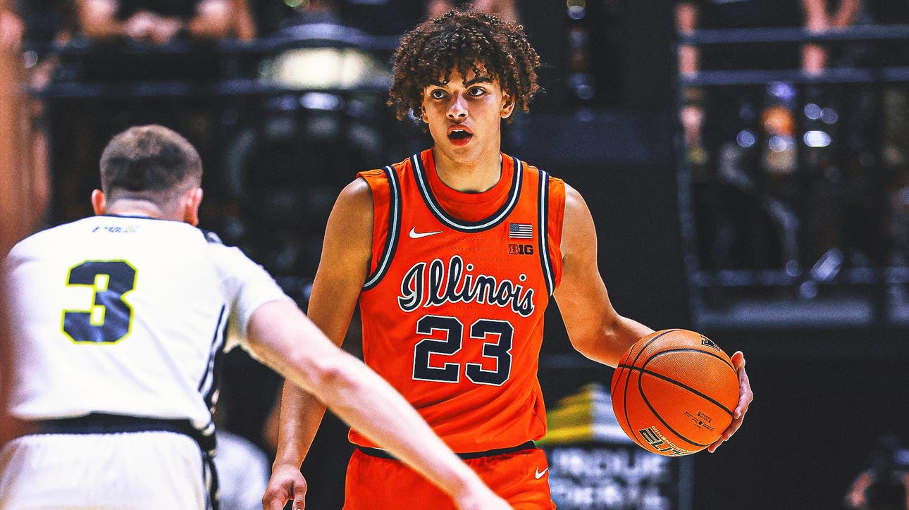 Keaton Wagler Scores 28, Leads No. 9 Illinois to 78-69 Win Over No. 5 Nebraska