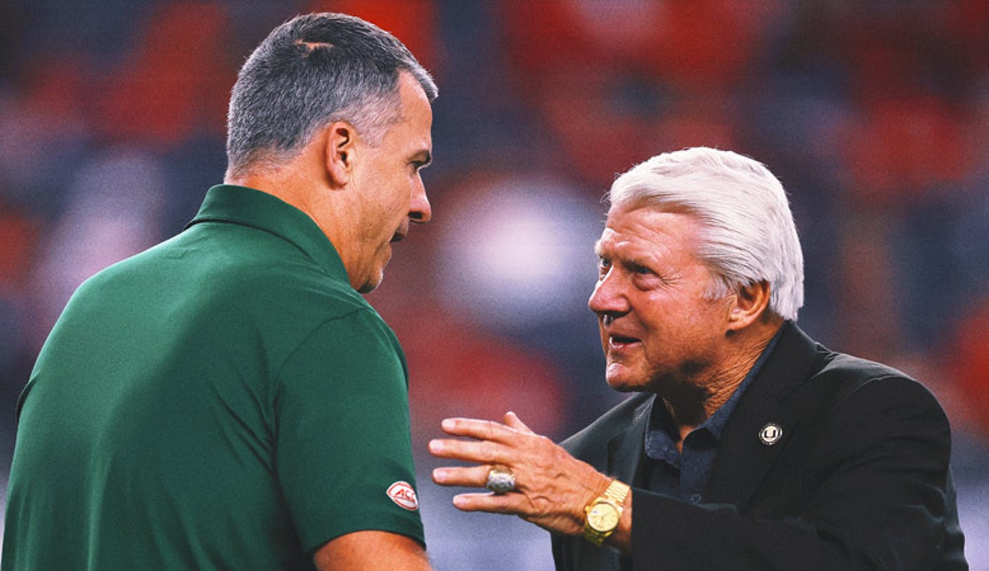 Miami HC Mario Cristobal on Jimmy Johnson After CFP Win: ‘He Modified Our Lives’