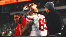 NFL Trending Image: 49ers Star TE George Kittle Tore Achilles in Upset Win vs. Eagles