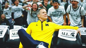 BIG TEN Trending Image: Michigan Coach Dusty May on Michigan State Fans: 'No Way I'm Ducking This Smoke'