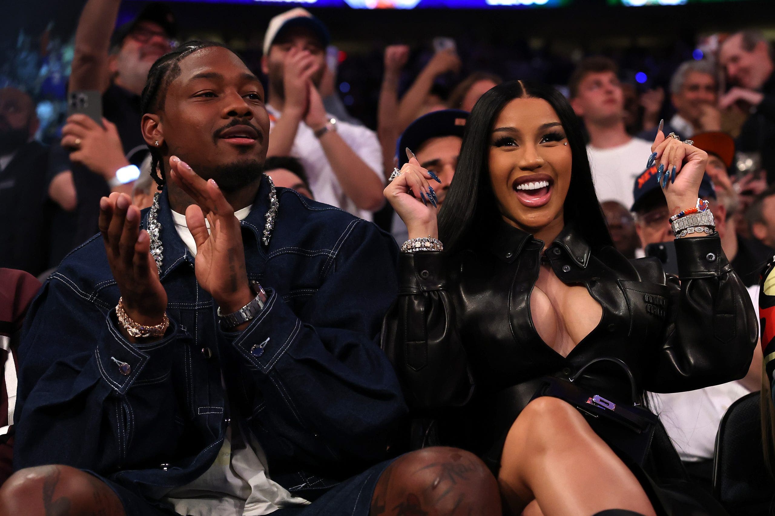 Stefon Diggs told reporters during Super Bowl media days that proposing to Cardi B is "on the agenda."