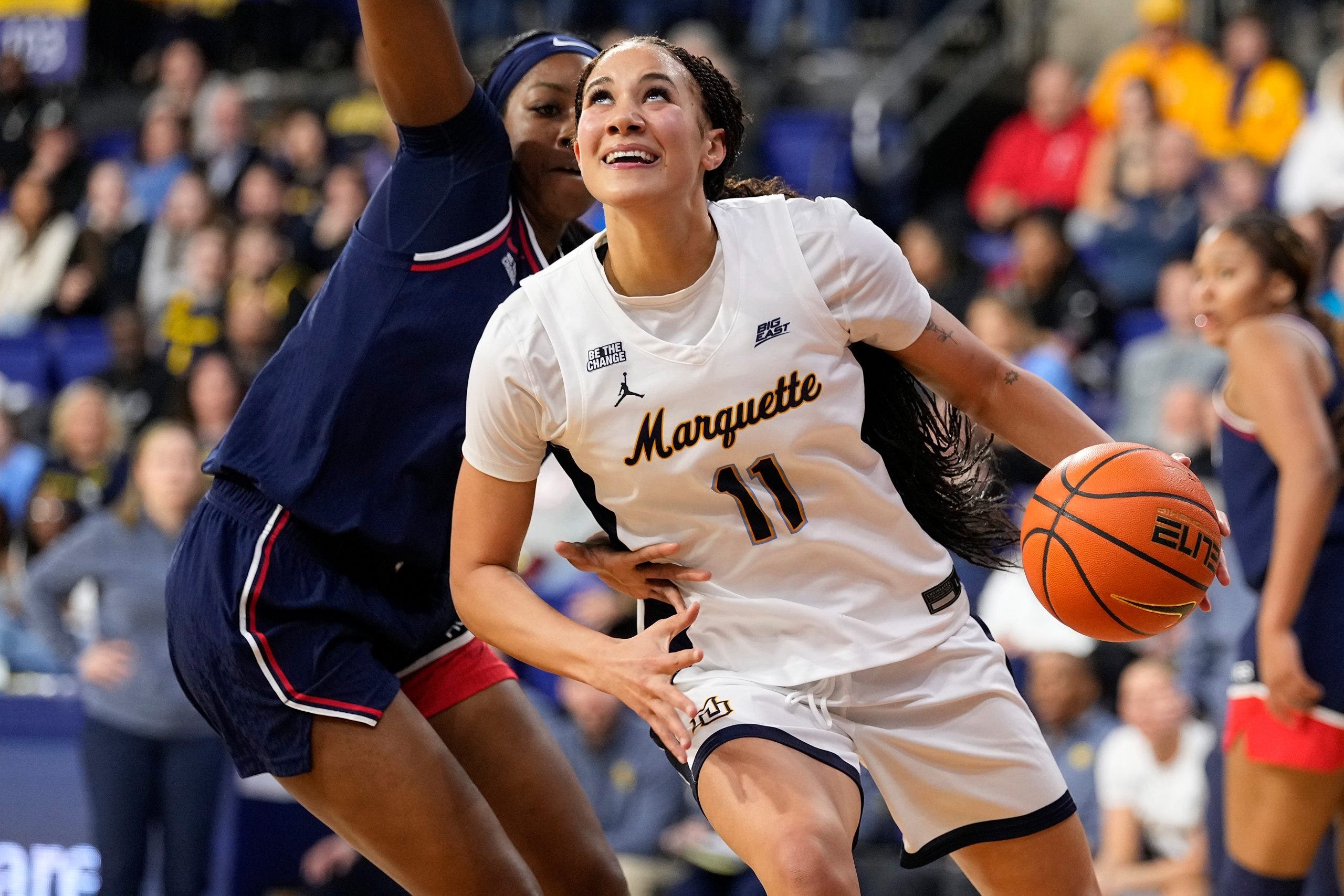 Marquette has shown real flashes, but faltered against top Big East teams like UConn and VIllanova. (Photo by John Fisher/Getty Images)