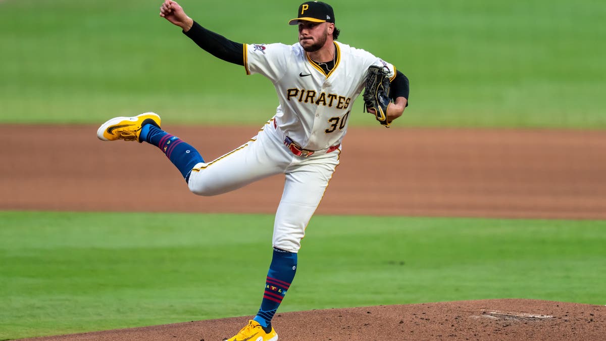 Paul Skenes finished third in 2024 NL Cy Young voting despite making just 23 starts in his rookie season. (Photo by Brace Hemmelgarn/Minnesota Twins/Getty Images)