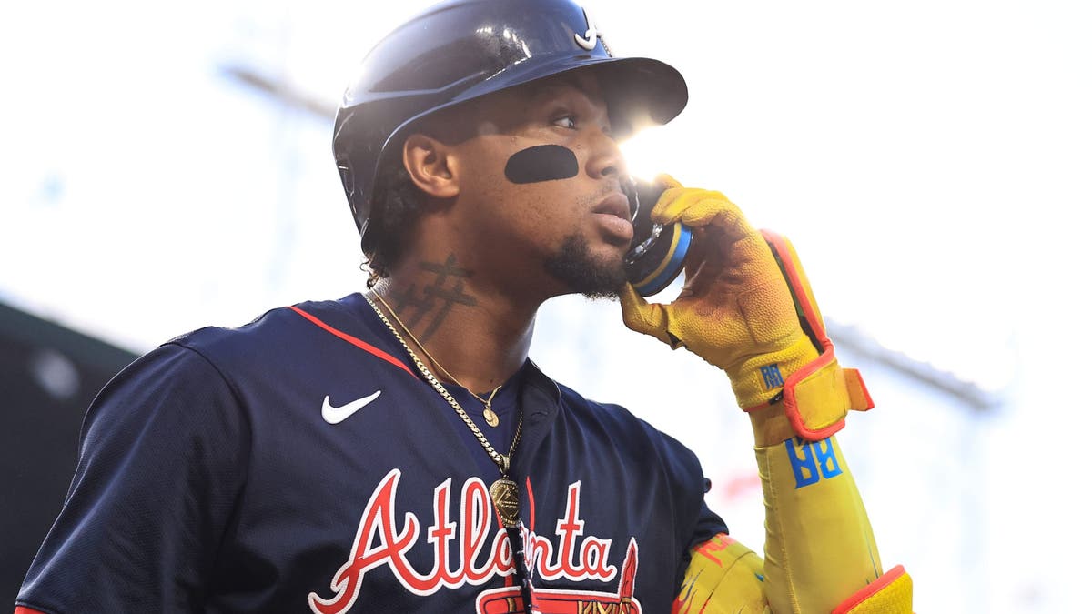 Ronald Acuña Jr. ganó el premio MVP de la Liga Nacional 2023. (Foto de Geoff Stellfox/Getty Images)