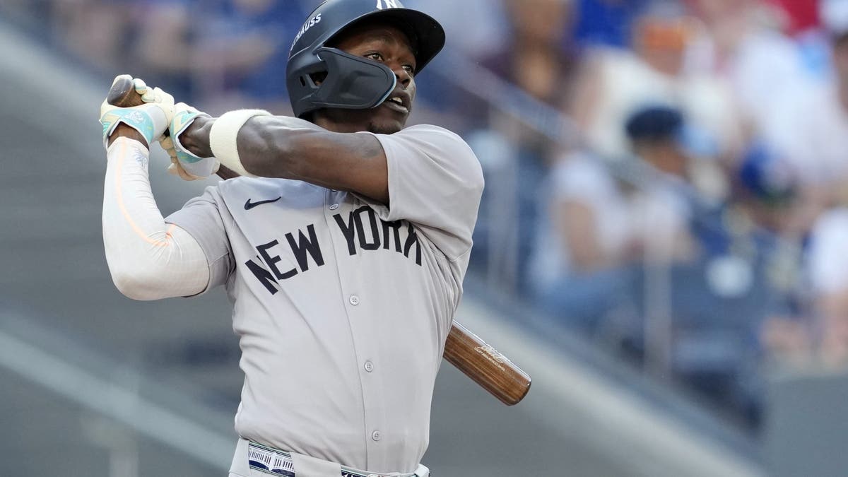 Jazz Chisholm Jr. conectó 31 jonrones, la mayor cantidad de su carrera, en 2025. (Foto de Mark Blinch/Getty Images)