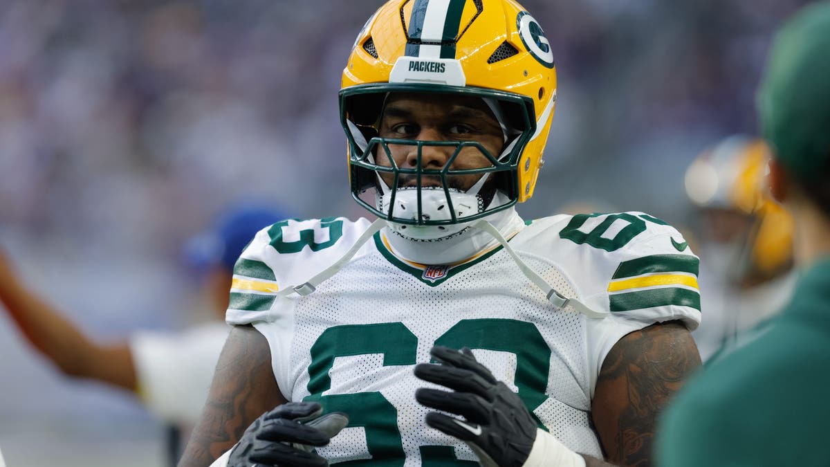 Packers left tackle Rasheed Walker is our highest-rated offensive tackle who is set to become a free agent this offseason. (Photo by Bailey Hillesheim/Icon Sportswire via Getty Images)