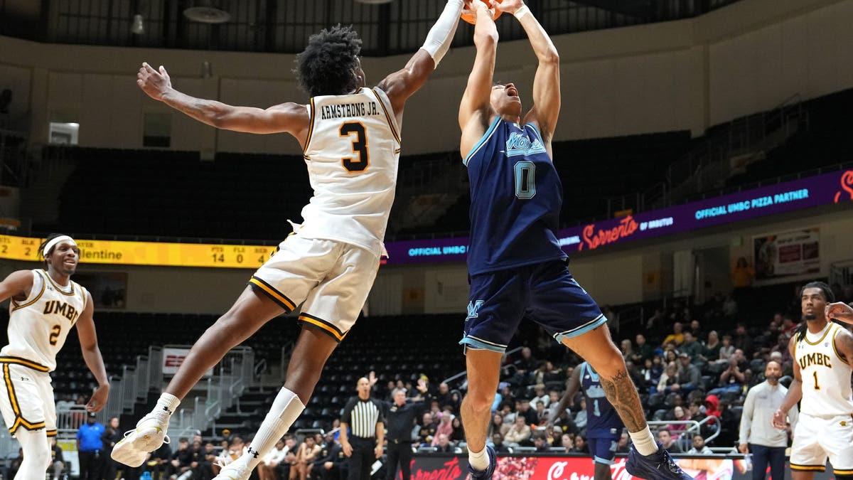 UMBC sits atop America East, but its run has been up and down at times. (Photo by Mitchell Layton/Getty Images)