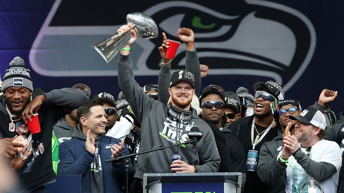Sam Darnold and Mike Macdonald helped the Seattle Seahawks win the organizations second Super Bowl. (Photo by Steph Chambers/Getty Images)