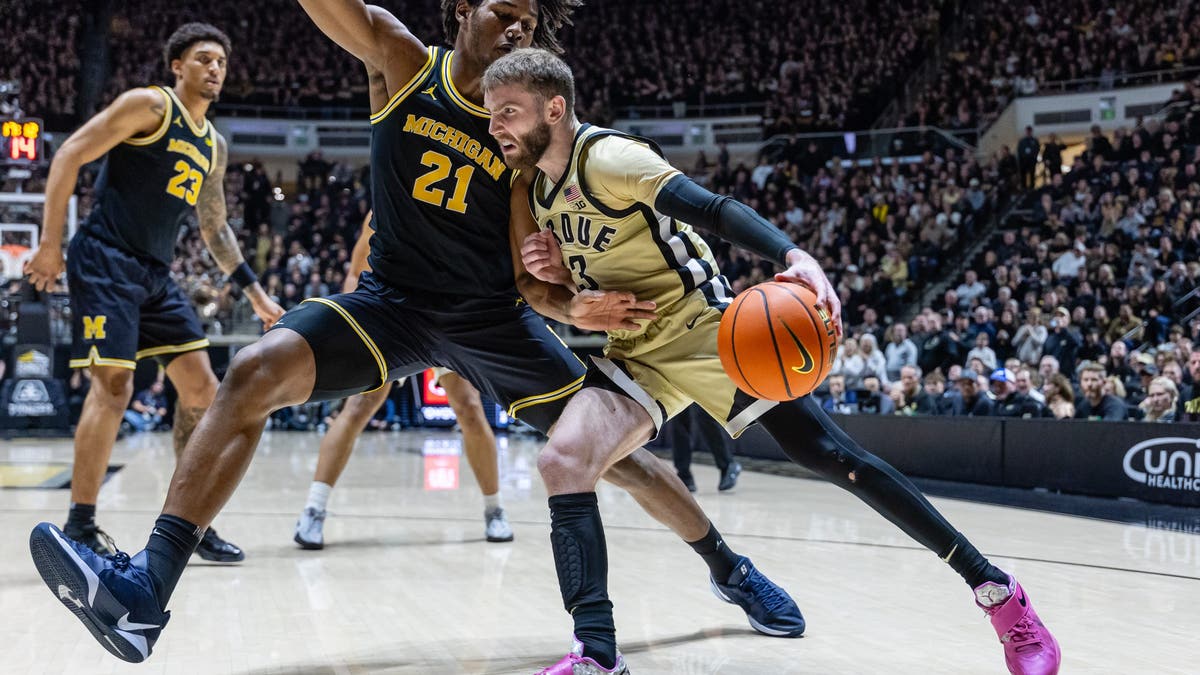 Losing to Michigan is what almost every team has done in 2025-2026, so Purdue was only dinged so much for it. (Photo by Michael Hickey/Getty Images)