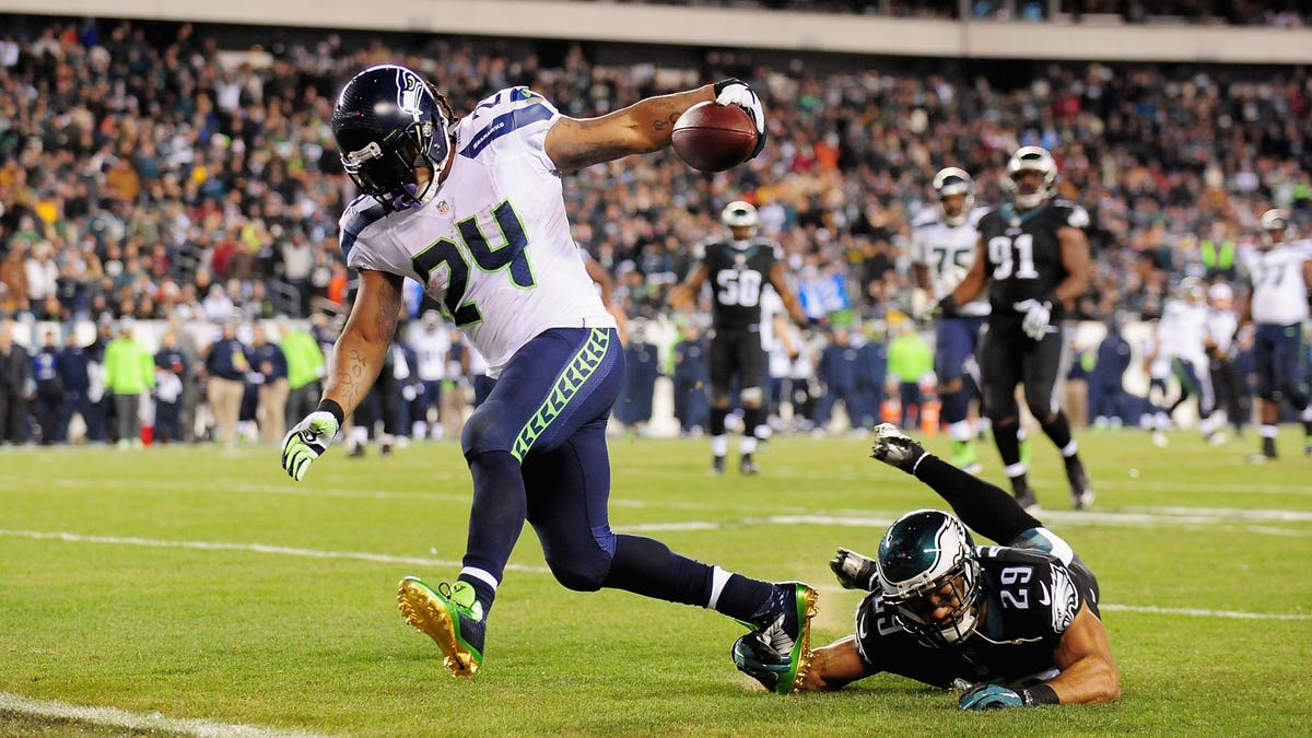 Marshawn Lynch had a strong season in 2014. (Photo by Evan Habeeb/Getty Images)