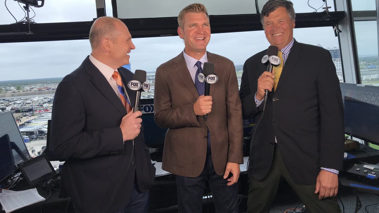 Adam Alexander, Clint Bowyer and Michael Waltrip at Texas Motor Speedway for NASCAR XFINITY SERIES Race