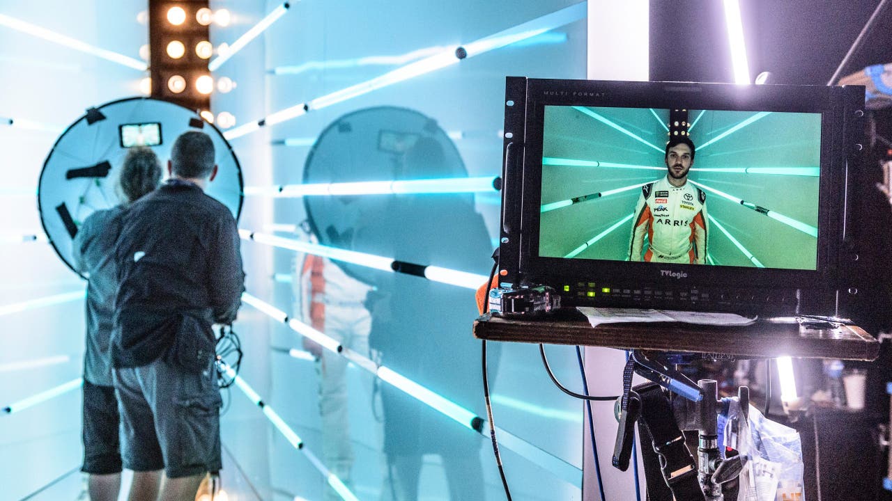 Daniel Suarez at 2018 FOX Hangar Shoot