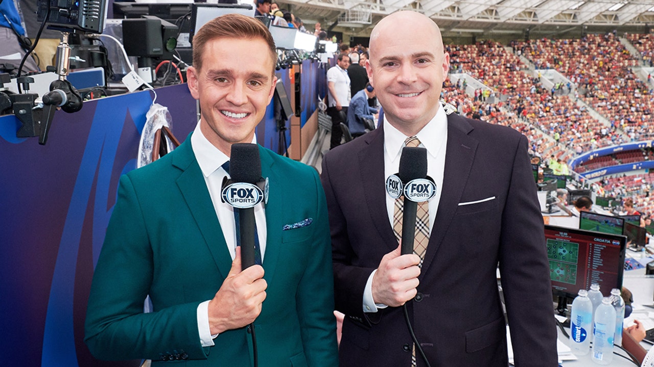 Stu Holden and John Strong at 2018 FIFA World Cup Russia™ Final