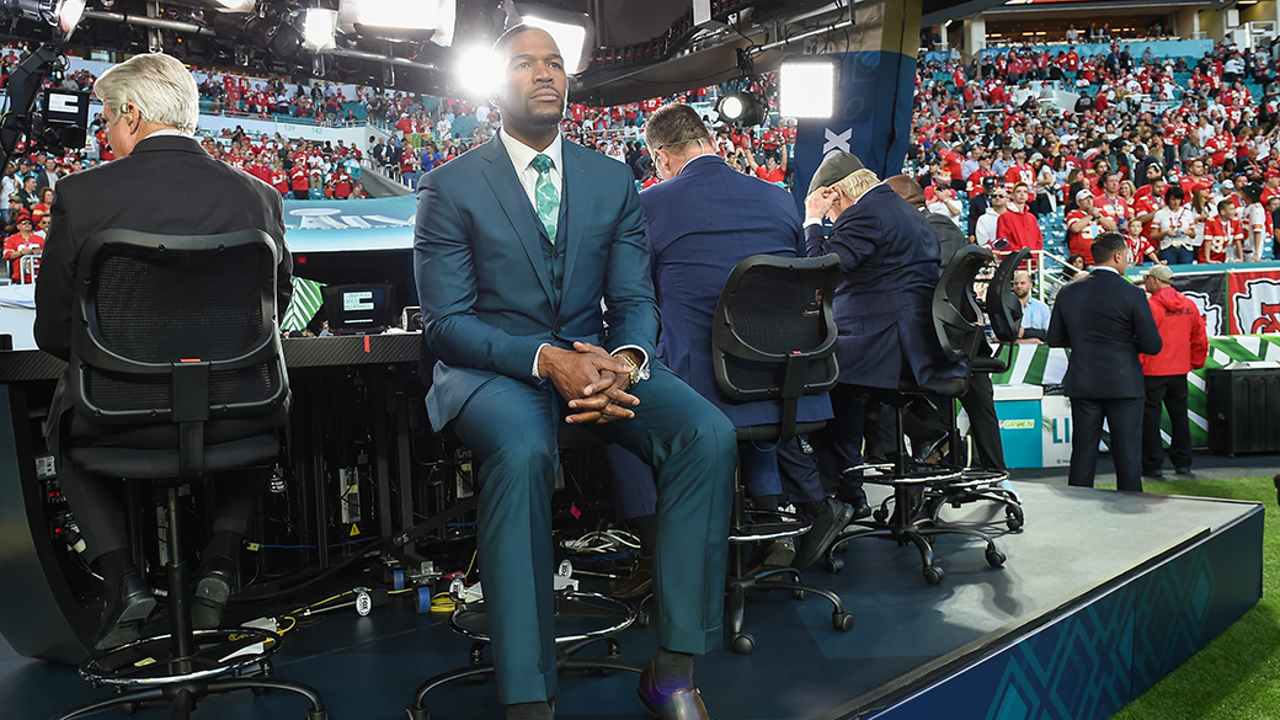 Michael Strahan at Hard Rock Stadium