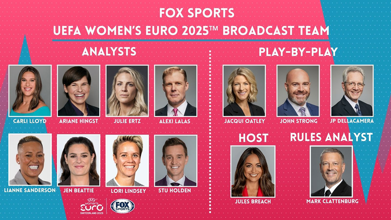 FOX Sports Unveils Distinguished Broadcaster Lineup for Historic Presentation of UEFA Women’s EURO 2025™