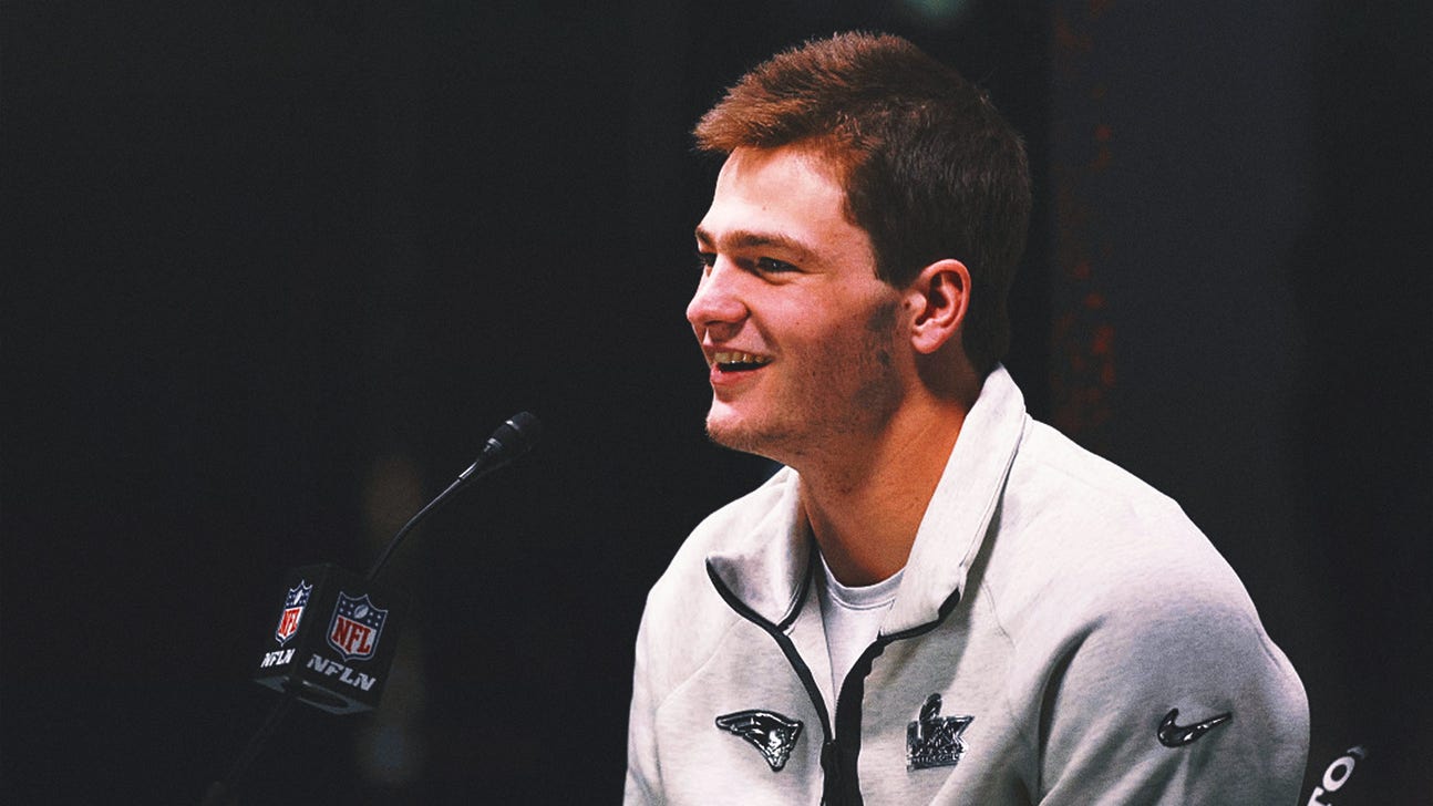 Best of Drake Maye at Super Bowl LX Media Day