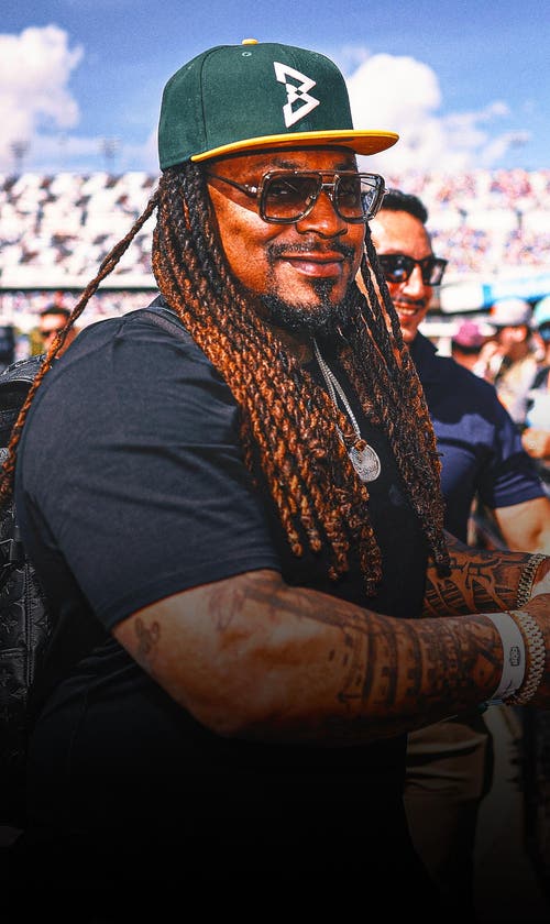 Celebrities at 2026 Daytona 500: Marshawn Lynch, Puka Nacua, Bart Simpson, More