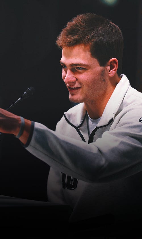 Best of Drake Maye at Super Bowl LX Media Day