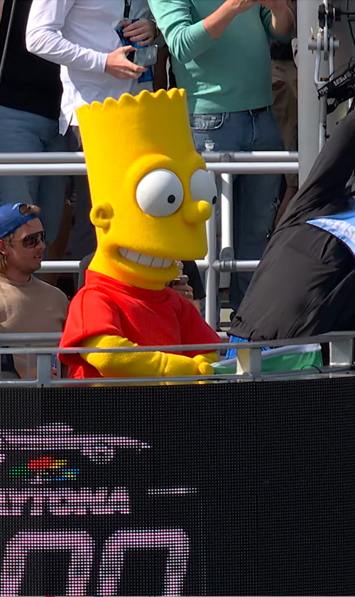 Honorary Starter Bart Simpson Waved NASCAR's Green Flag At the Daytona 500
