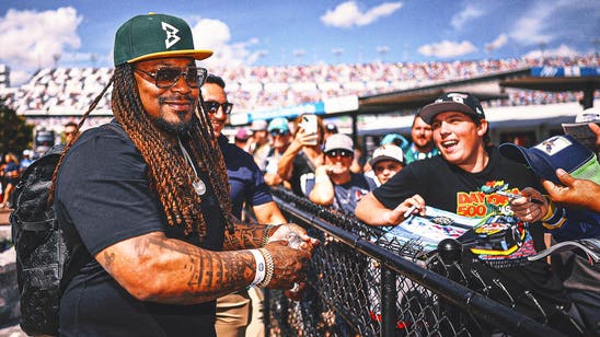 Celebrities at 2026 Daytona 500: Marshawn Lynch, Puka Nacua, Bart Simpson, More