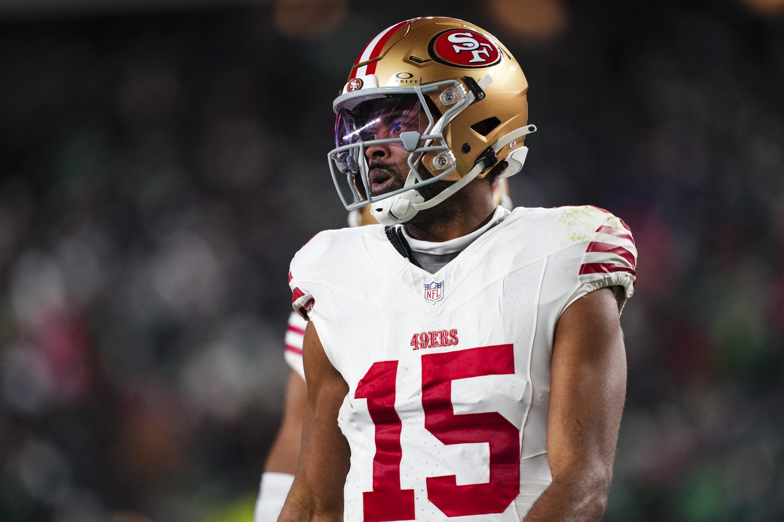 Jauan Jennings might be on the outs in San Francisco. (Photo by Cooper Neill/Getty Images)