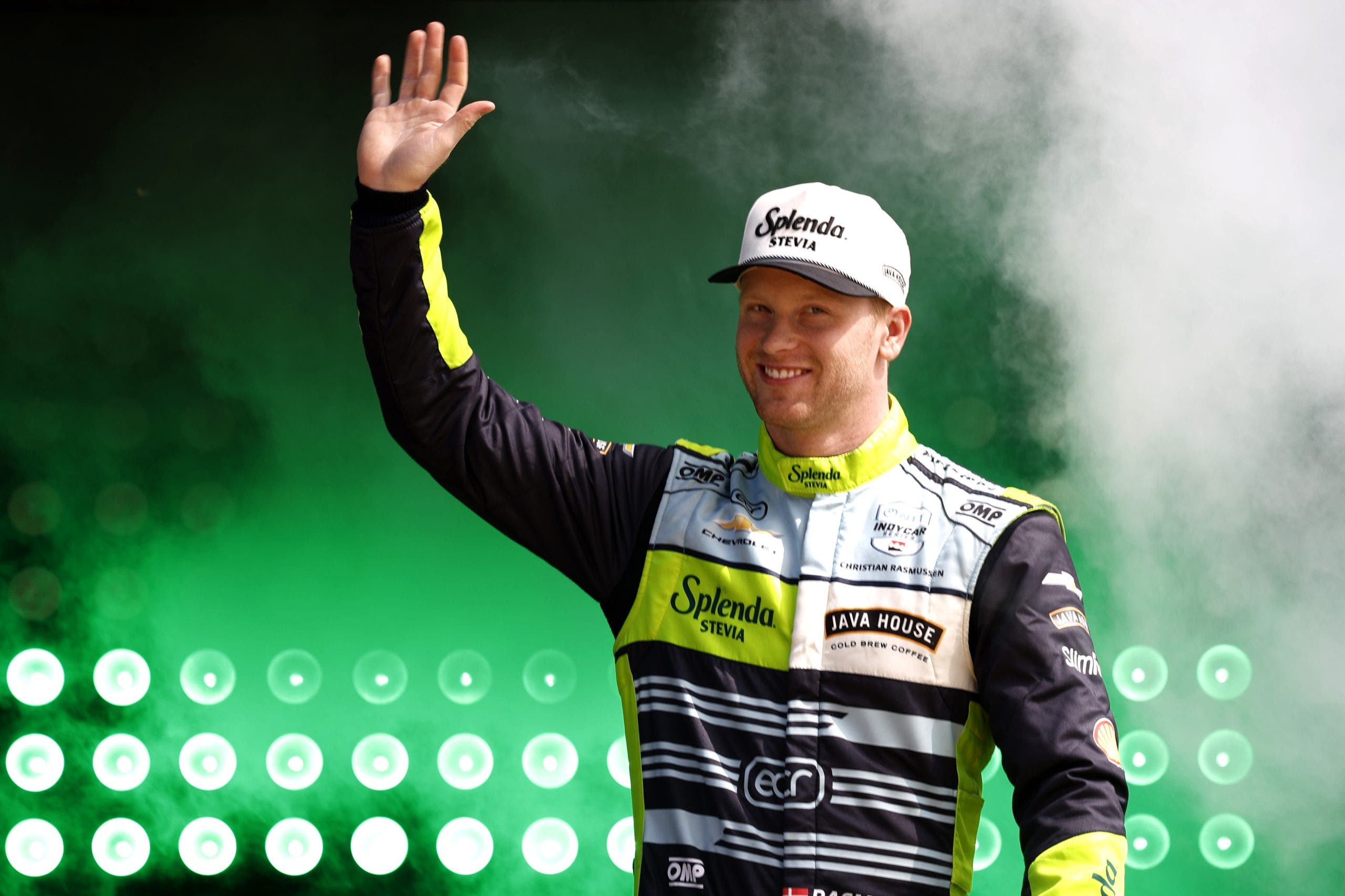 Christian Rasmussen had an impressive day in Saturday's INDYCAR race before faltering late.