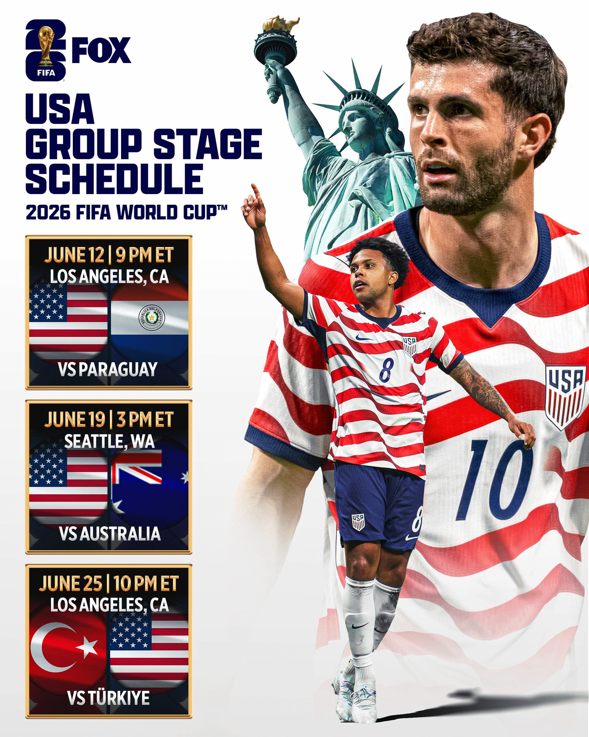 USA World Cup 2026 Schedule How To Watch USMNT Locations Dates Scaled 