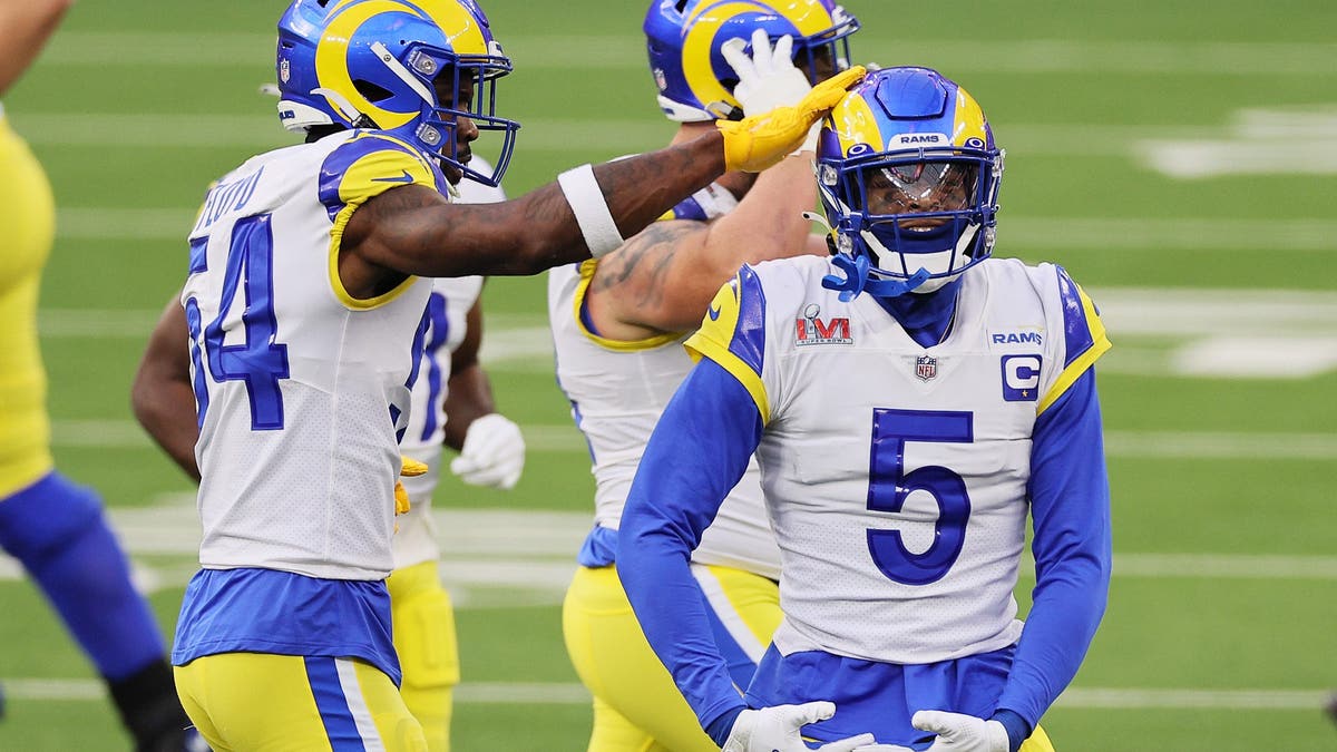 Jalen Ramsey was a big piece on the Rams' 2021 Super Bowl-winning team.  (Photo by Andy Lyons/Getty Images)