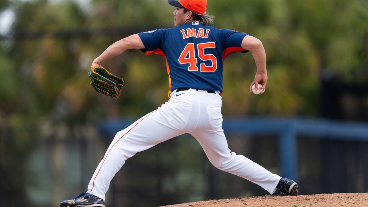 Tatsuya Imai posted a career 3.15 ERA across his eight seasons pitching in the Nippon Professional Baseball league. (Photo by Houston Astros/Getty Images)