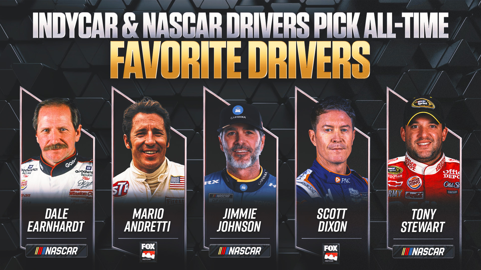 INDYCAR, NASCAR Drivers Pick All-Time Favorites From Opposite Series