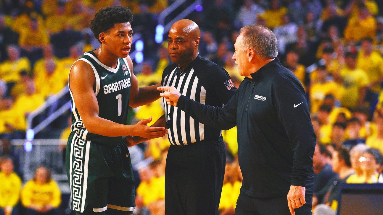 Michigan State's Jeremy Fears T'd Up for Kick Toward Groin of Michigan's Elliot Cadeau