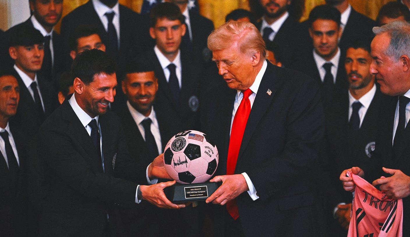 Lionel Messi, Inter Miami Meet President Donald Trump At White Home