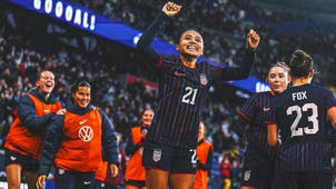 UNITED STATES WOMEN Trending Image: Alyssa Thompson's Late Goal Lifts USWNT Past Colombia for SheBelieves Cup Title