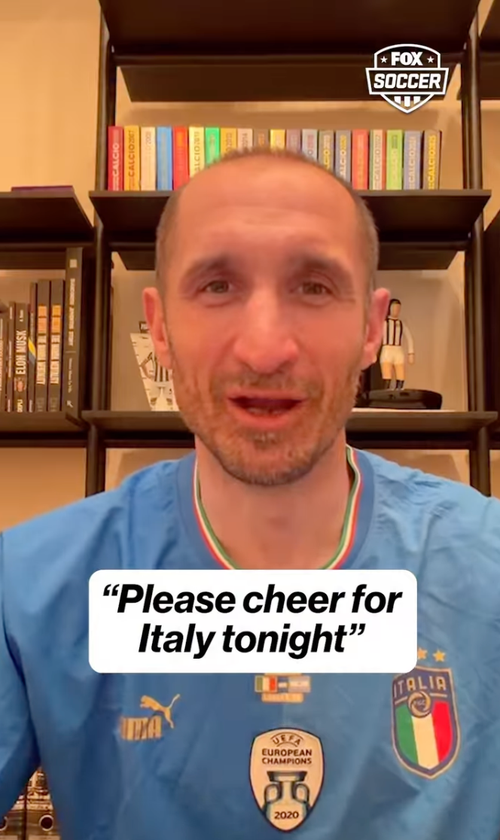 Italy Legend Giorgio Chiellini Pleads for Azzurri to Beat Bosnia and Herzegovina