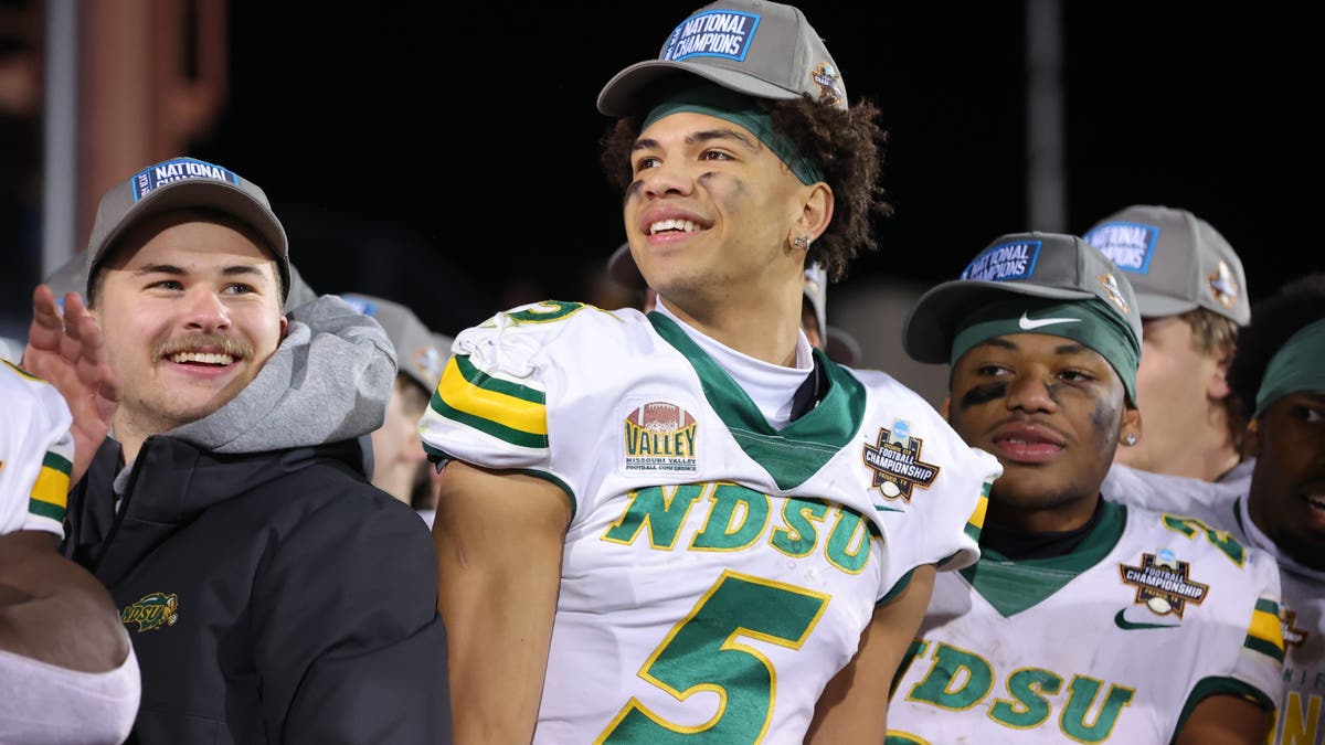 North Dakota State's Bryce Lance might be the next small school wide receiver to make it big in the NFL. (Photo by C. Morgan Engel/NCAA Photos via Getty Images)