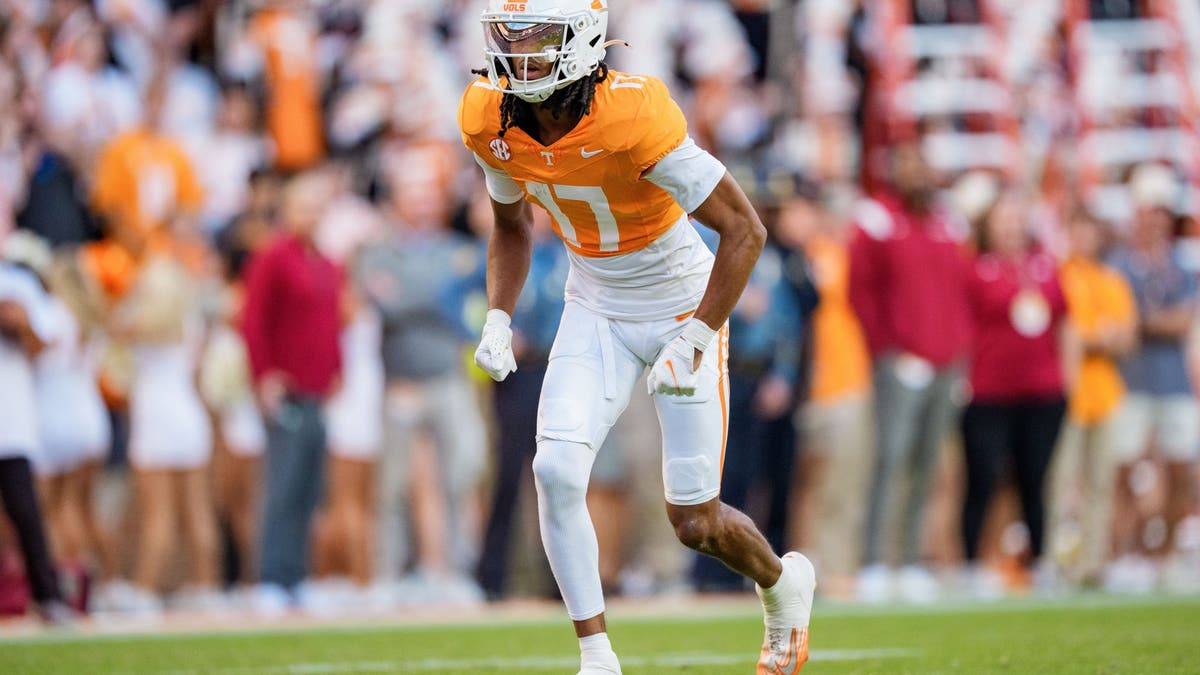 Chris Brazzell II might be one of the most physically imposing wide receivers in this year's draft. (Photo by Jacob Kupferman/Getty Images)