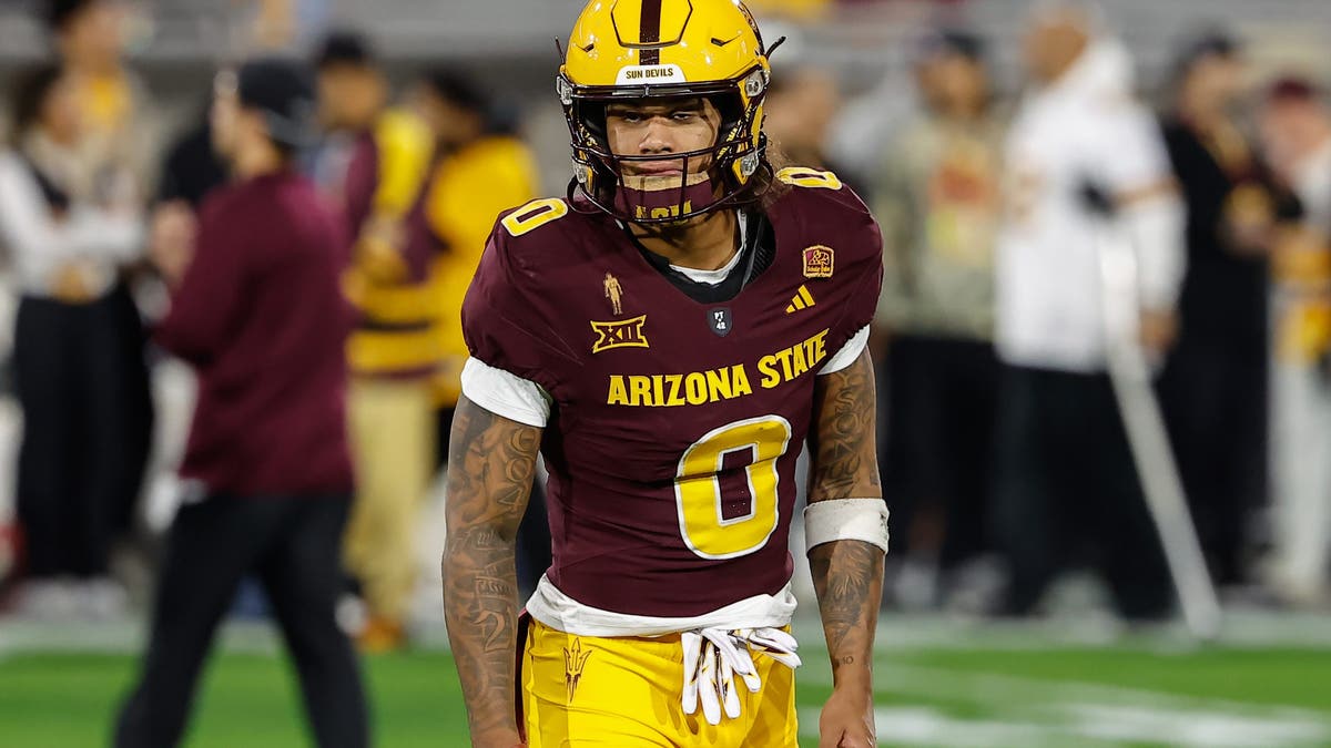 Jordyn Tyson might be the most talented wide receiver in the 2026 NFL Draft, but there are some injury concerns. (Photo by Kevin Abele/Icon Sportswire via Getty Images)