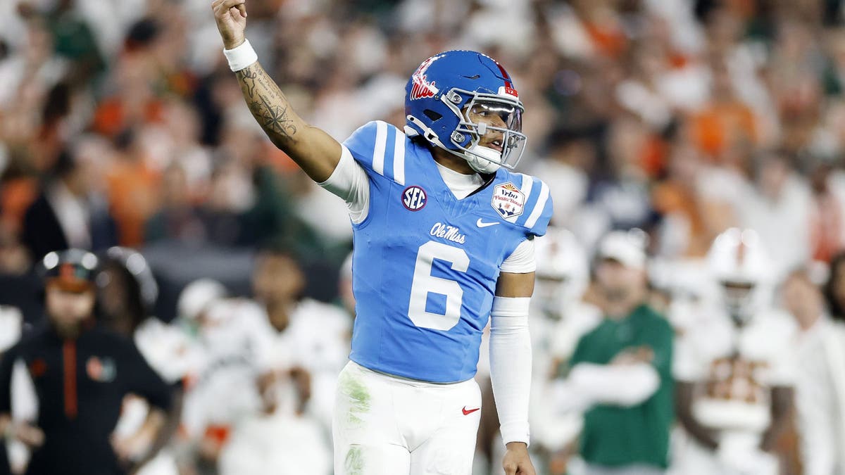 Ole Miss QB Trinidad Chambliss threw for 3,937 yards, 22 touchdowns and three interceptions. (Photo by Ronald Martinez/Getty Images)