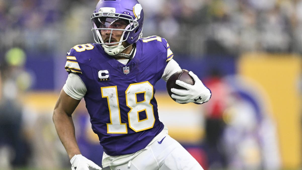 Justin Jefferson won Offensive Player of the Year in 2022. (Photo by Stephen Maturen/Getty Images)