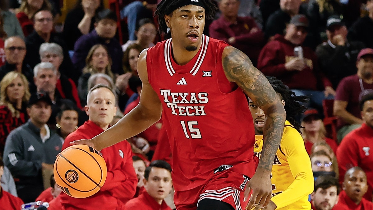 Texas Tech Red Raiders forward JT Toppin (Photo by Kevin Abele/Icon Sportswire via Getty Images)