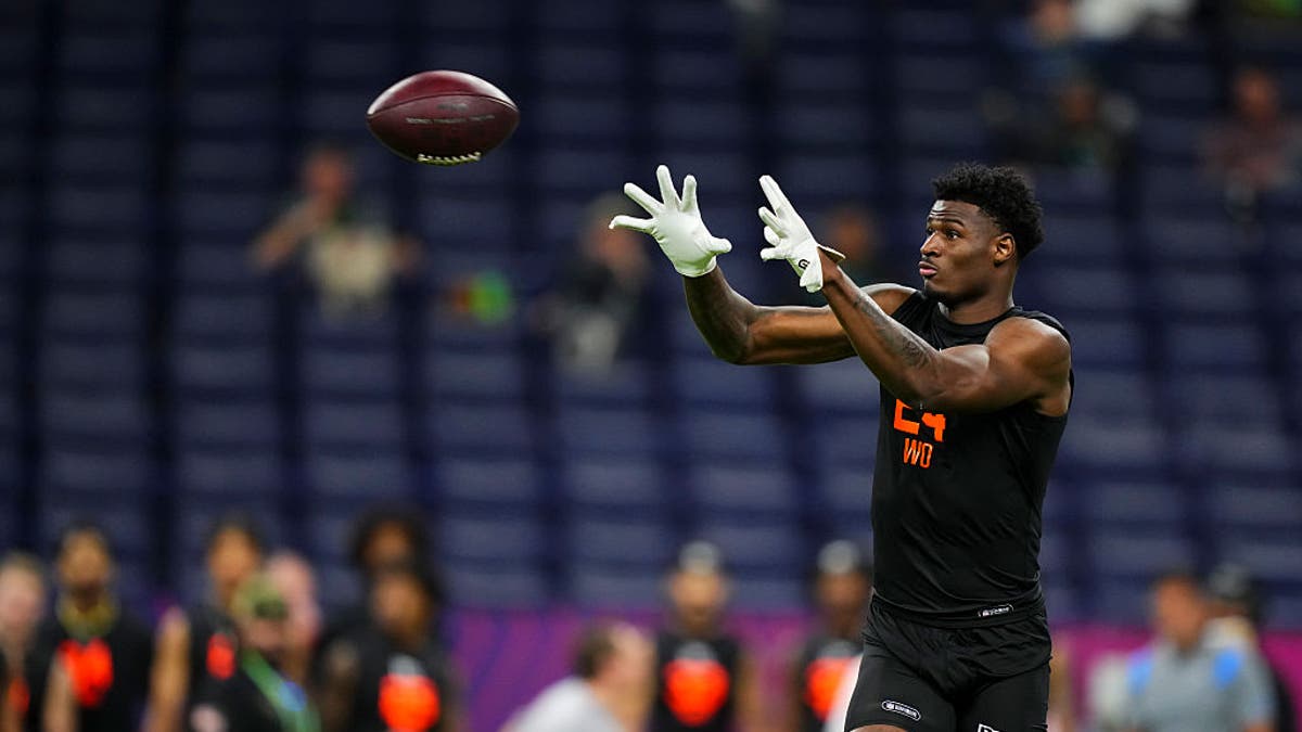 Ted Hurst may not be well-known to NFL fans, but he had a 1,000-yard receiving season for Georgia State in 2025. (Photo by Cooper Neill/Getty Images)